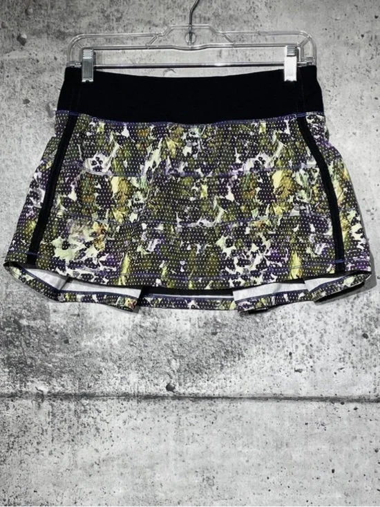 💜💚Cute Lululemon Floral Pleated Skirt/ Skort - Picture 4 of 9